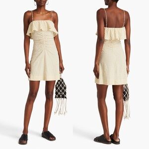 Ganni Gingham Mini Dress